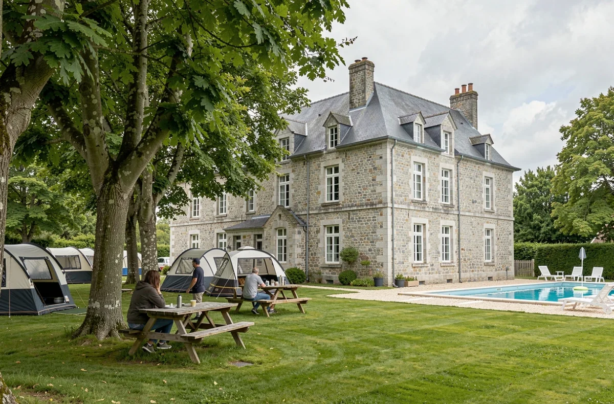 Manoir en granit historique intégré au camping Eden Villages Manoir de Ker An Poul à Sarzeau