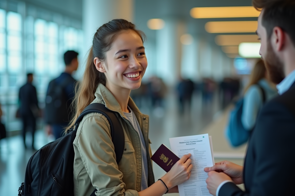 Jeune voyageur à l